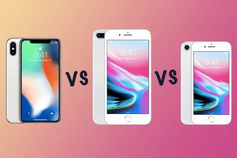 iPhone X, iPhone 8 Plus ve iPhone 8 karşı karşıya