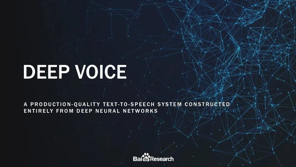 Baidu Deep Voice 3 her aksanı taklit etmeyi öğrenebiliyor