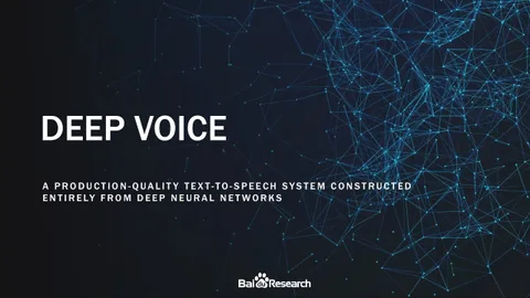 Baidu Deep Voice 3 her aksanı taklit etmeyi öğrenebiliyor