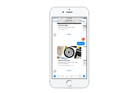 Facebook Messenger Apple Music entegrasyonuyla şarkıların tamamını dinletiyor