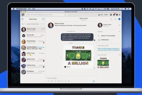 Facebook Workplace Chat servisinin masaüstü uygulamalarını yayınladı