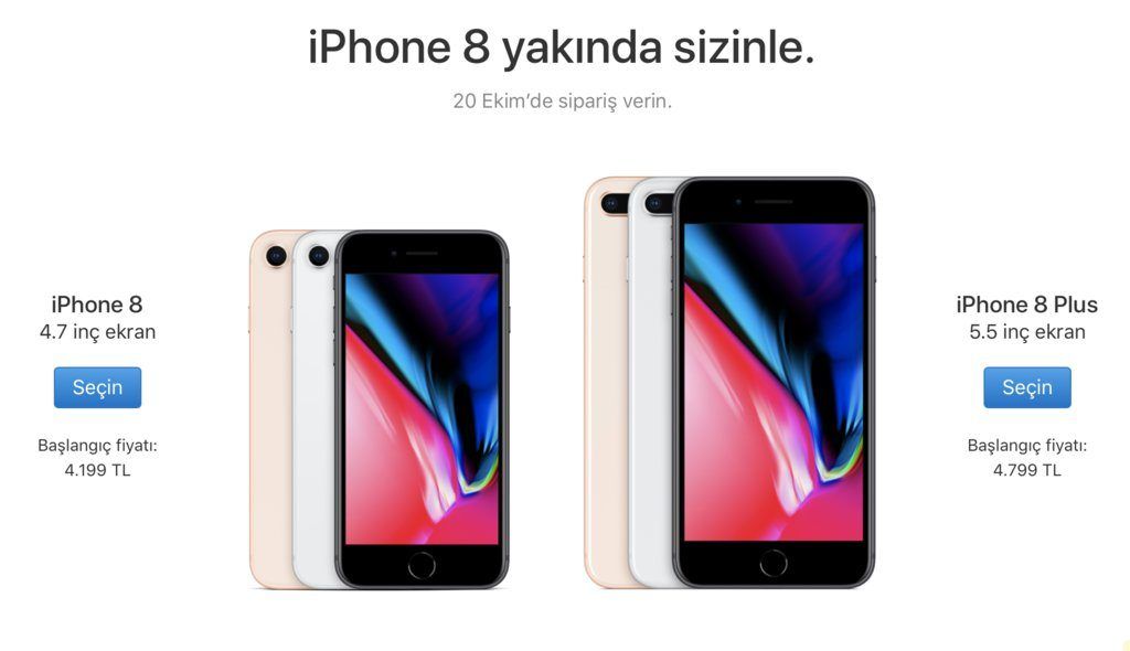Apple iPhone X, iPhone 8 ve iPhone 8 Plus’ın Türkiye fiyatlarını açıkladı