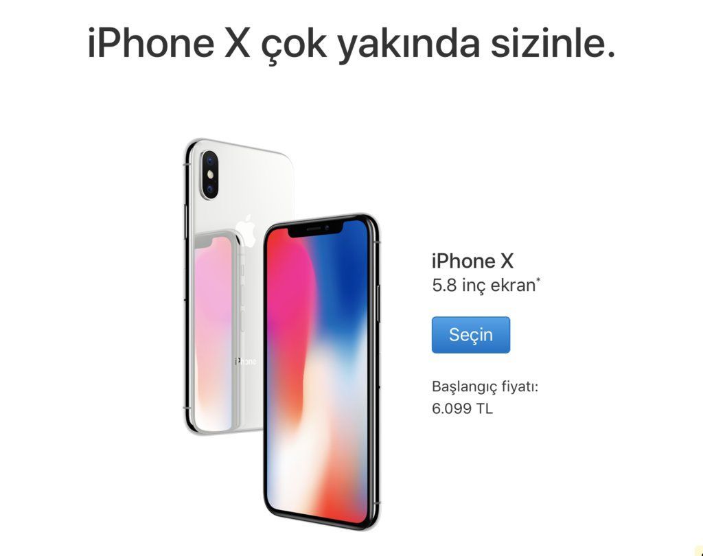 Apple iPhone X, iPhone 8 ve iPhone 8 Plus’ın Türkiye fiyatlarını açıkladı