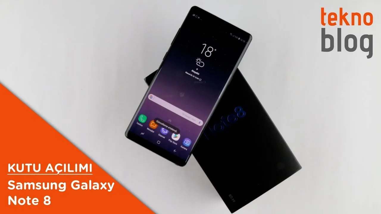Video: Samsung Galaxy Note 8 Kutusundan Çıkıyor