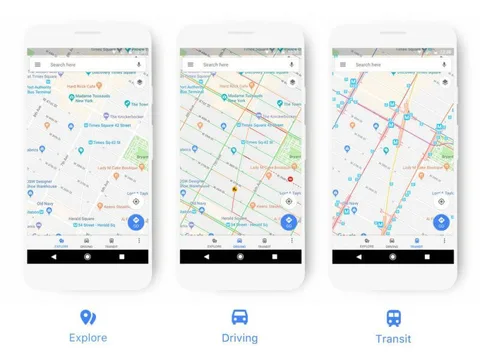 Google Haritalar renklerin yardımıyla mekanları ayırt etmeyi kolaylaştıracak