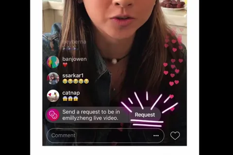 Instagram kullanıcıları arkadaşlarının canlı yayınlarına katılmak için istek gönderebilecek
