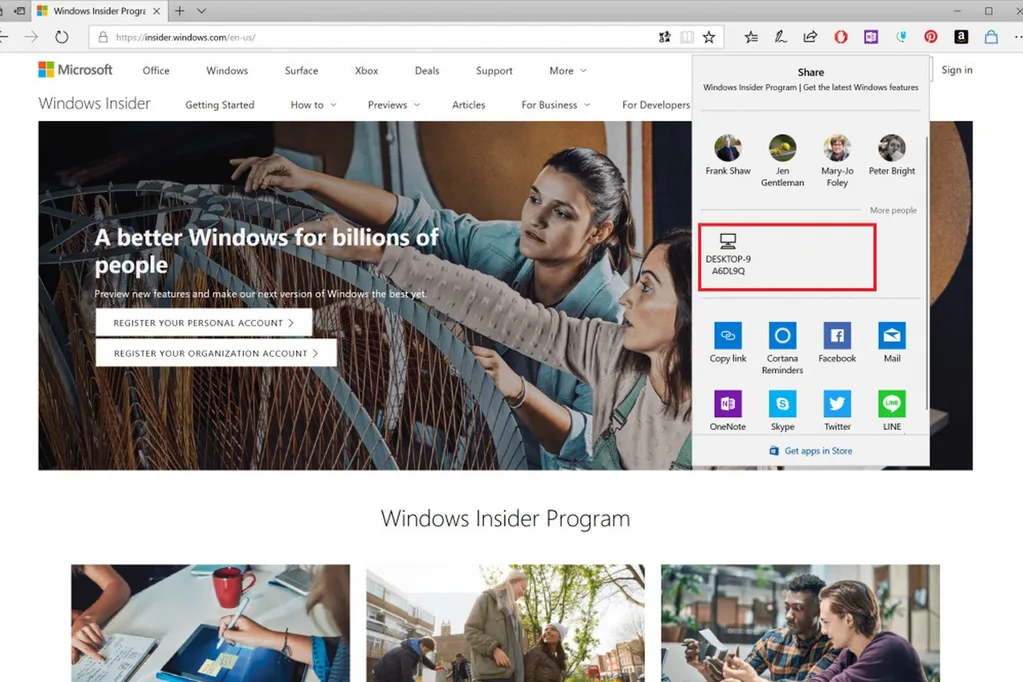 Windows 10’a AirDrop benzeri paylaşım özelliği ekleniyor