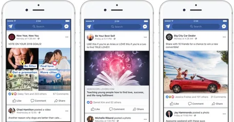 Facebook beğeni, yorum ve paylaşım isteyen gönderileri aşağıya indirecek