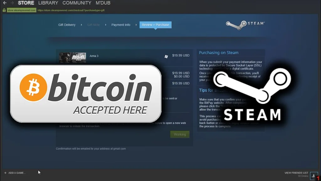 Steam Bitcoin ile yapılan ödemeleri kabul etmeyecek