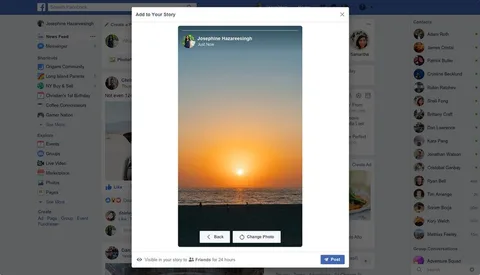 Facebook masaüstünden hikaye yükleme özelliğini test ediyor