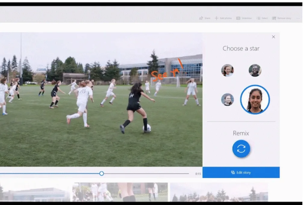 Windows 10 Fotoğraflar uygulamasına “Bir yıldız seç” video özelliği geldi