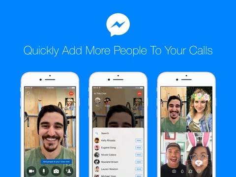 Facebook Messenger’da devam eden video sohbetlere katılımcı eklenebiliyor