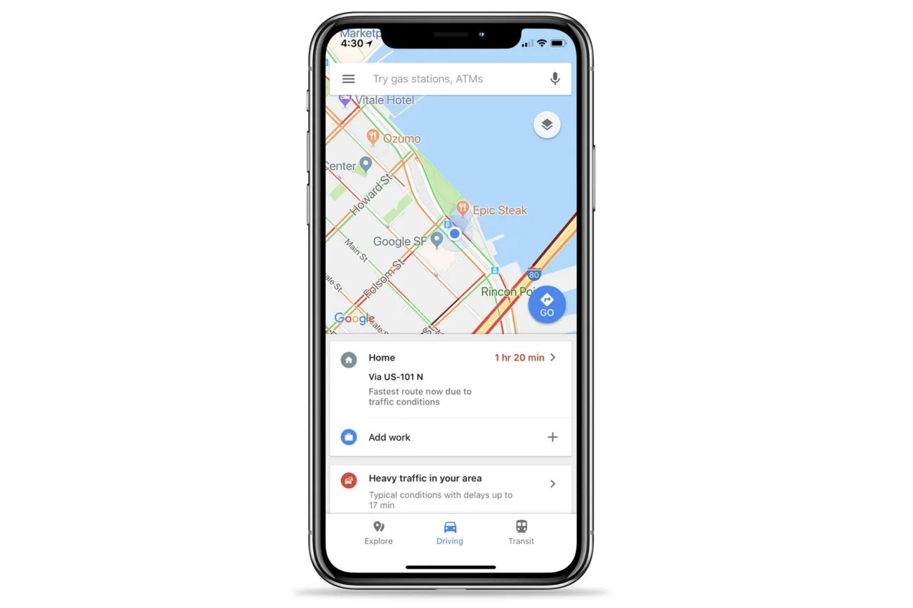 Google Maps iOS’e eklenen hızlı erişim menüleri gerçek zamanlı bilgilere erişimi kolaylaştırıyor