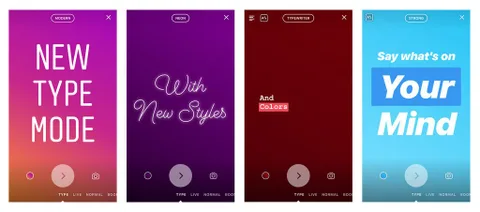 Instagram Hikayelerde Yazı Modu ile sadece yazı içeren hikayeler oluşturun
