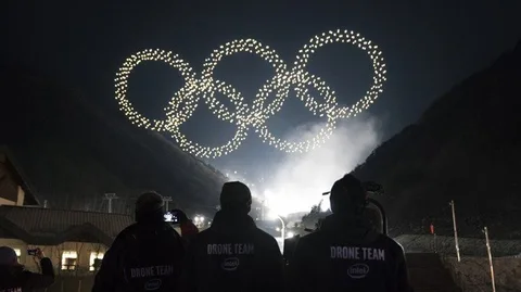Intel 2018 Kış Olimpiyatları’nda 1218 Shooting Star drone ile rekor kırdı