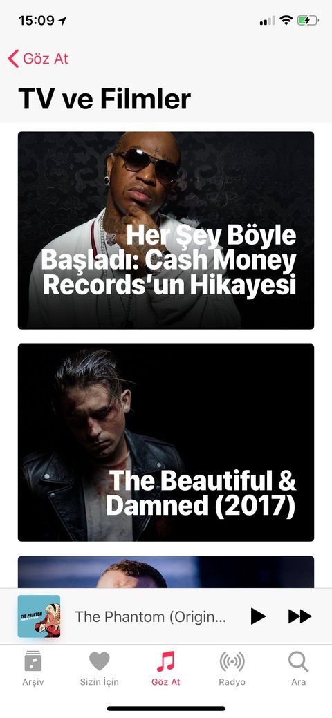Apple Music’e video klipler için özel bölüm eklendi