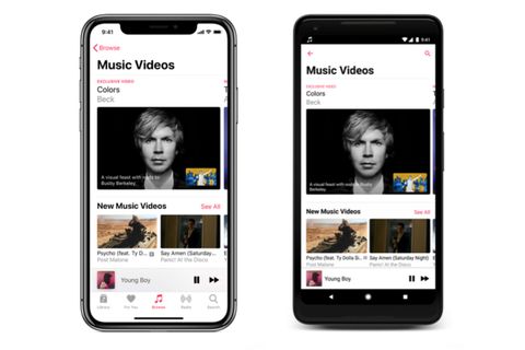 Apple Music’e video klipler için özel bölüm eklendi