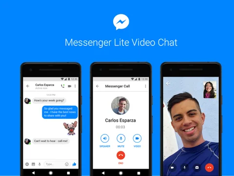 Facebook Messenger Lite ile görüntülü olarak sohbet edilebilecek