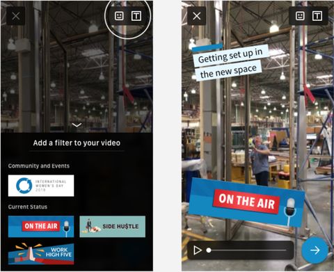 LinkedIn video filtrelerini kullanıma sunmaya başladı