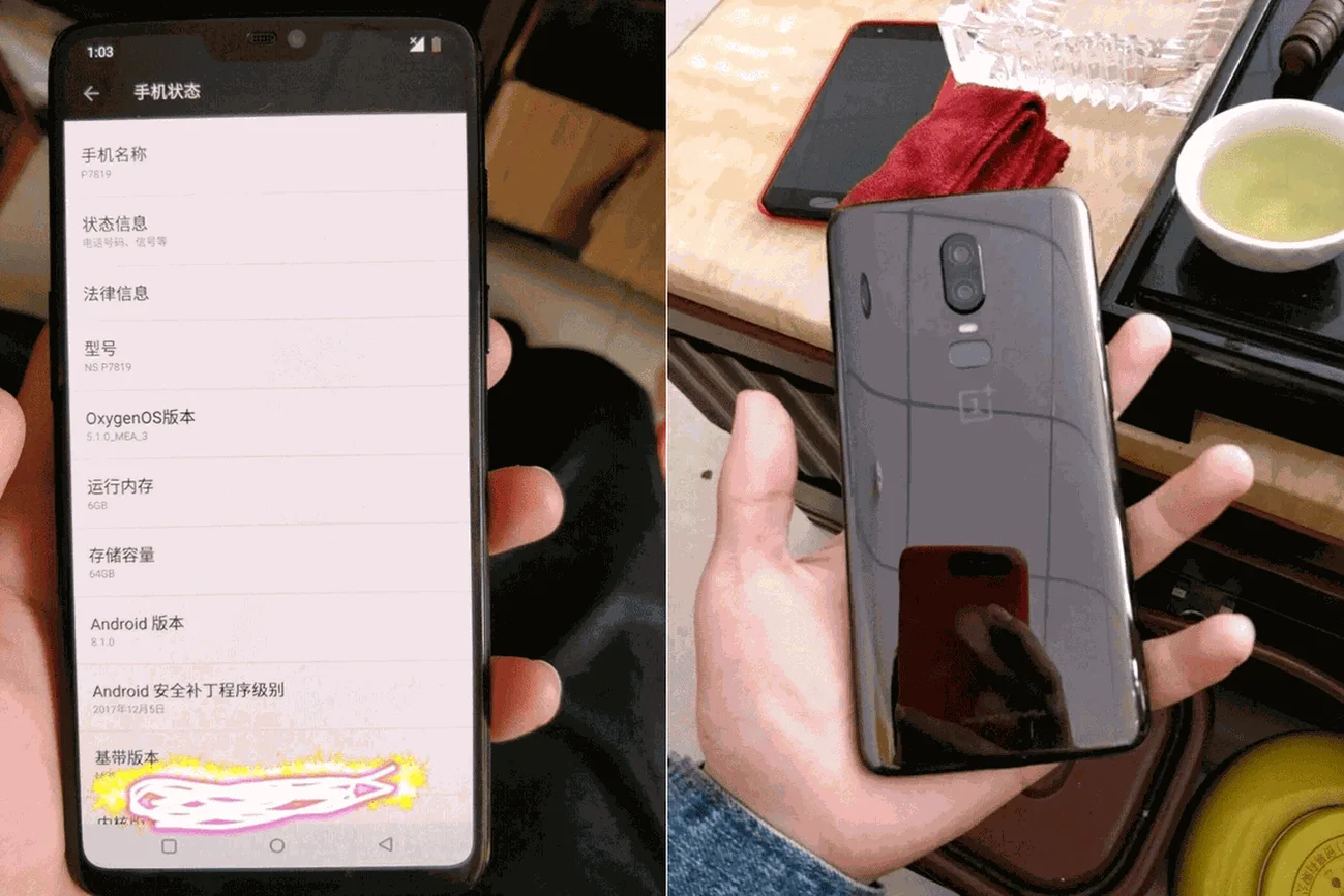 OnePlus 6 sızıntısı 8 GB RAM’in varlığını gözler önüne seriyor