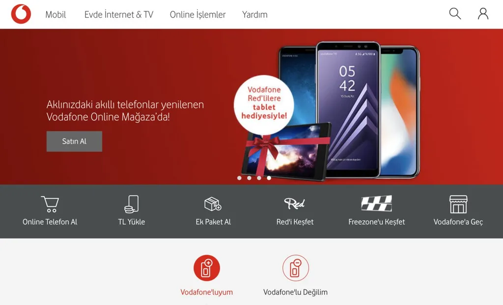 Vodafone Online Mağaza ile web sitesinden cihaz satışı yapıyor