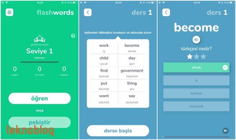 Flashwords: İngilizce kelime bilgisini pekiştirmenin hızlı yolu