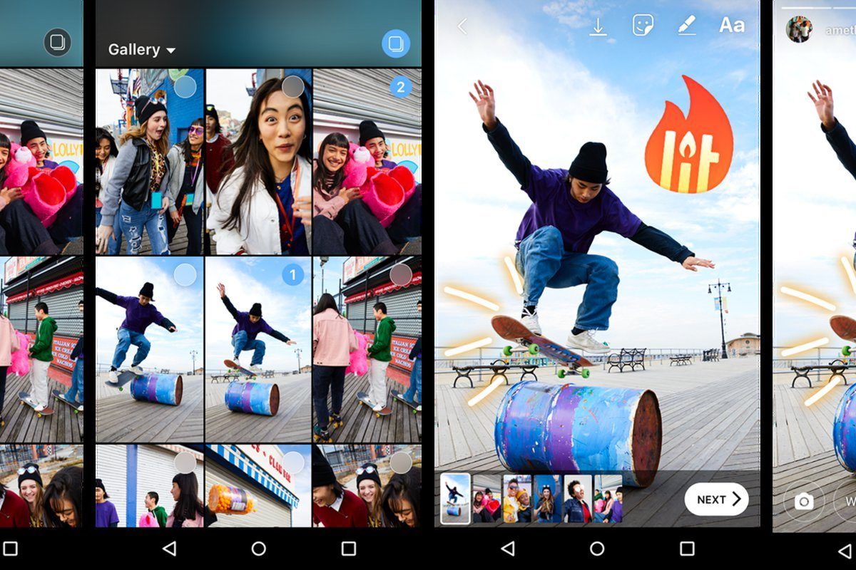 instagram android toplu hikaye paylaşımı