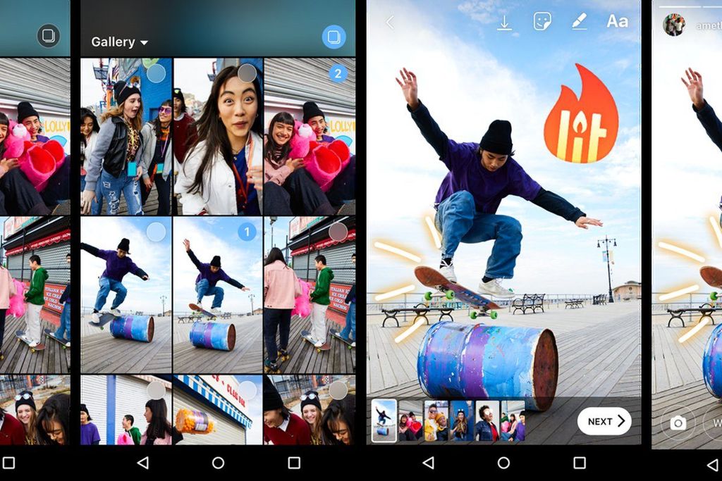 instagram android toplu hikaye paylaşımı