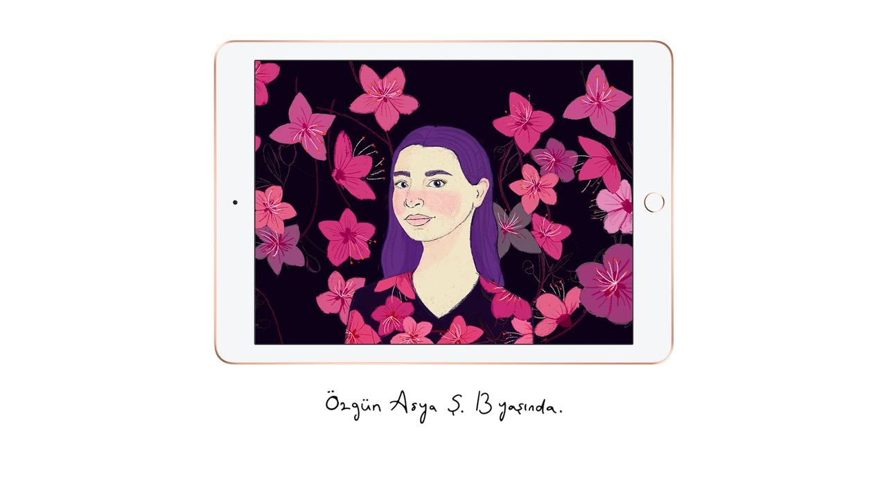 apple tim cook ipad ile benim portrem