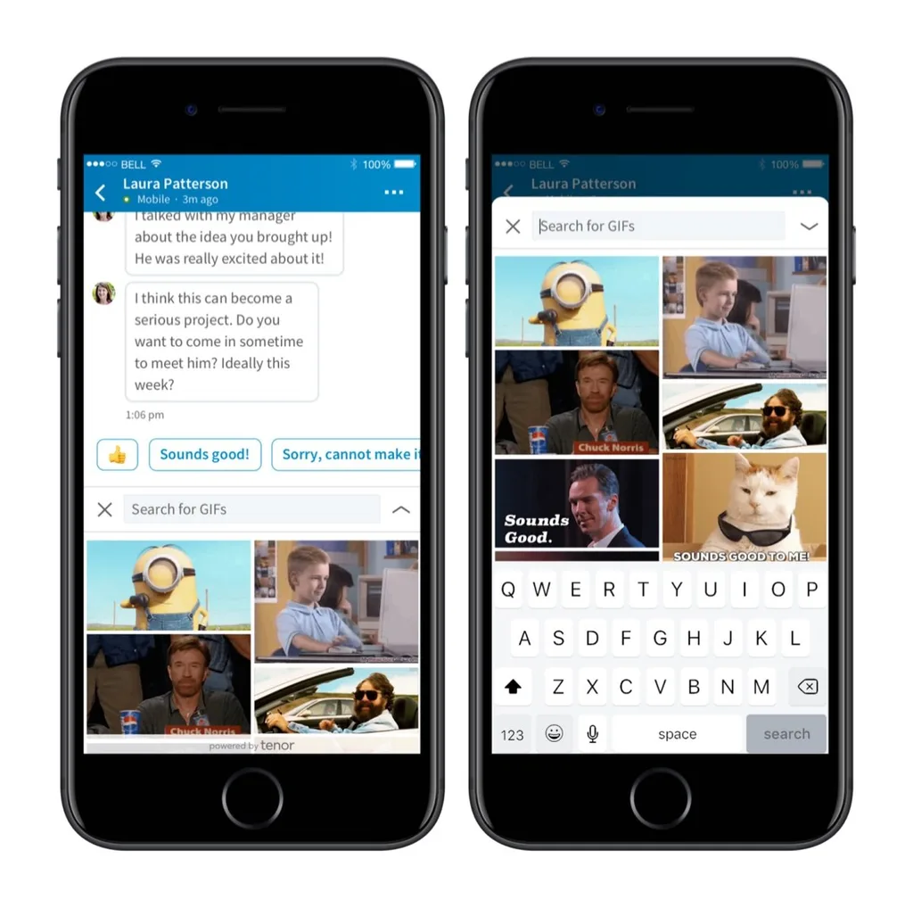 LinkedIn Messenger GIF desteği sunmaya başladı