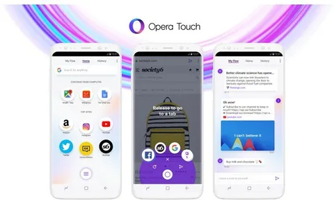 Opera Touch tek elle kullanıma odaklanan yeni mobil internet tarayıcısı