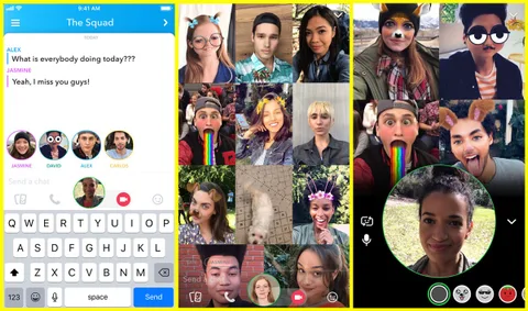 Snapchat görüntülü grup sohbeti özelliğini kullanıma sunuyor