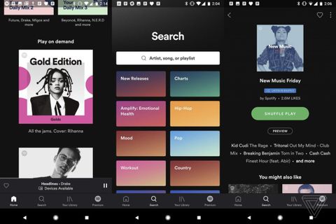 Spotify uygulamasının yeni tasarımı böyle olacak