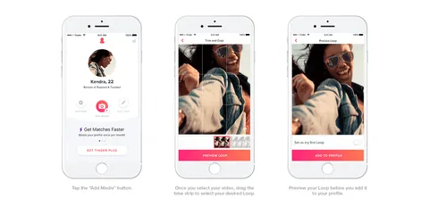 Tinder Loops ile profil fotoğraflarına hareket katmayı test ediyor