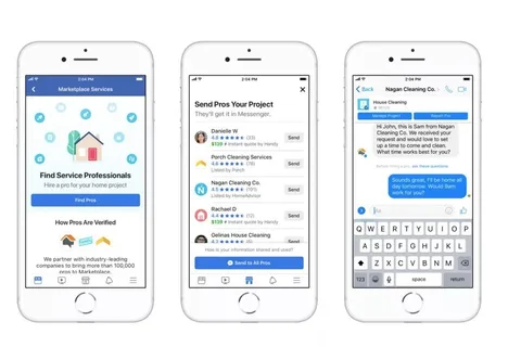 Facebook Marketplace ile temizlikçi ve tesisatçı bulunabilecek
