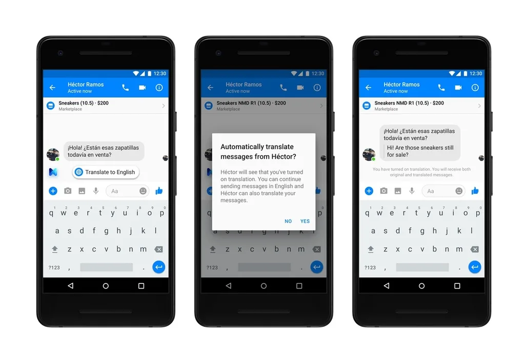 Facebook Messenger İspanyolca çeviri desteği ve markalara özel AR filtreleri sunuyor