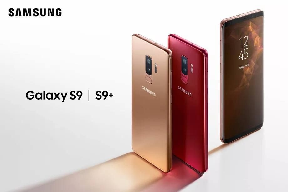 galaxy s9 altın kırmızı