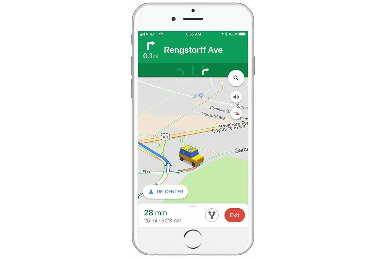 Google Haritalar ok işaretini üç boyutlu araba ikonuyla değiştiriyor