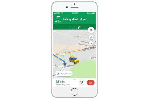 Google Haritalar ok işaretini üç boyutlu araba ikonuyla değiştiriyor