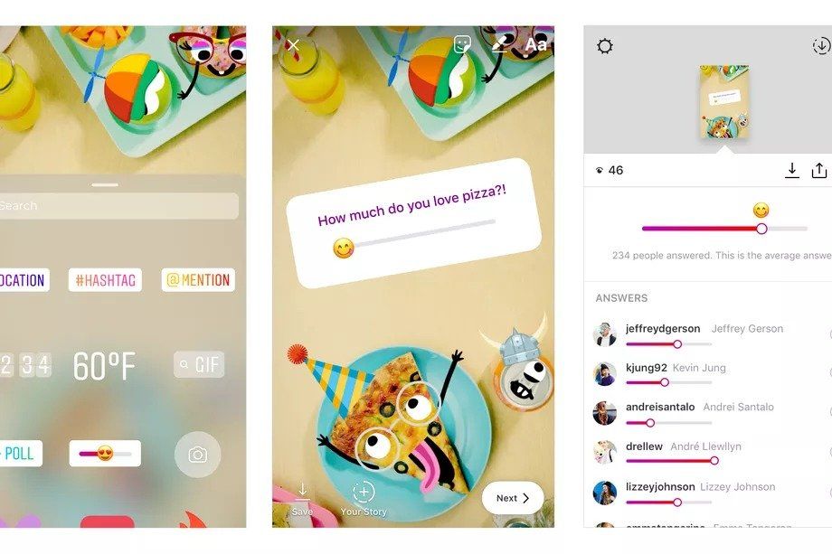 instagram emoji kaydırgacı