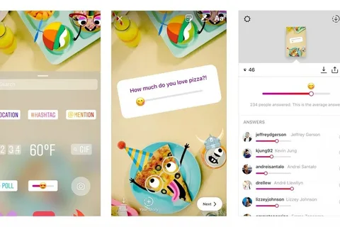 Instagram emoji kaydırgacı ile arkadaşlarınızın fikirlerini alın