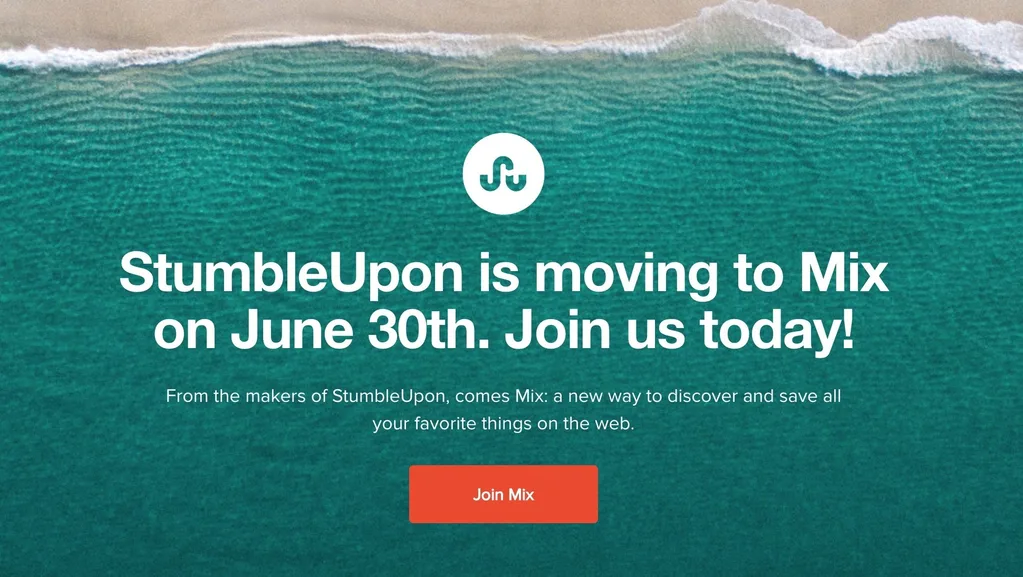 StumbleUpon kapanıyor, Mix’e taşınıyor