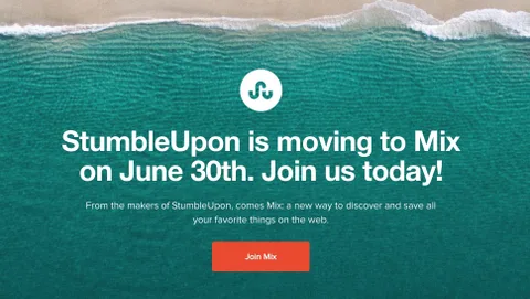 StumbleUpon kapanıyor, Mix’e taşınıyor