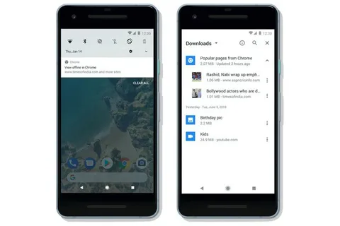 Chrome Android uygulaması Wi-Fi üzerinden çevrimdışı erişim için içerik kaydedebiliyor