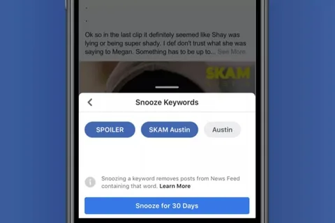 Facebook çeşitli kelimeleri sessize almak için yeni bir yol test ediyor