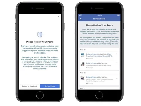 Facebook’taki yazılım hatası 14 milyon kullanıcının paylaşımlarını açığa çıkardı