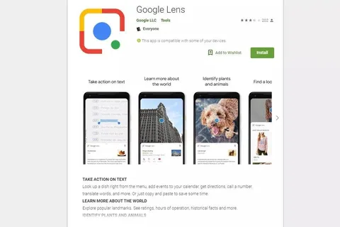 Google Lens Google Play’e geldi, ancak indirilemiyor