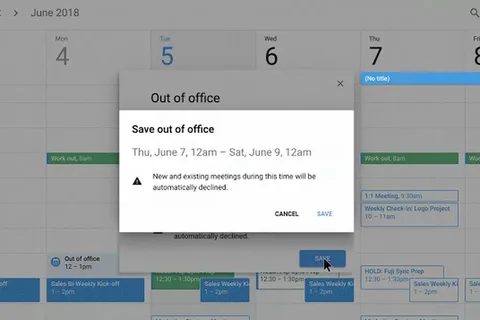 Google Takvim’e “ofis dışında” seçeneği eklendi