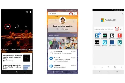 Microsoft Bing mobil uygulamaları telefon kamerasıyla arama yapabilecek