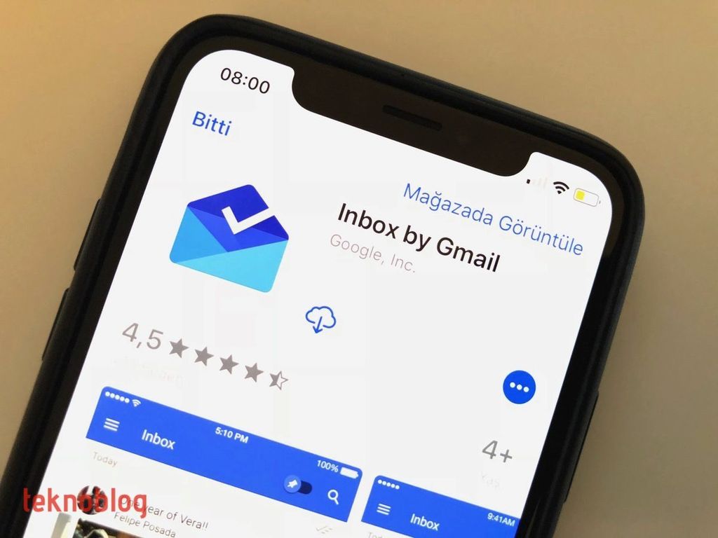 google inbox iphone x